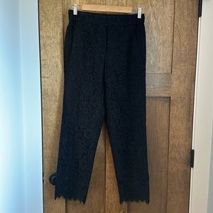 J. Crew lace cropped pants